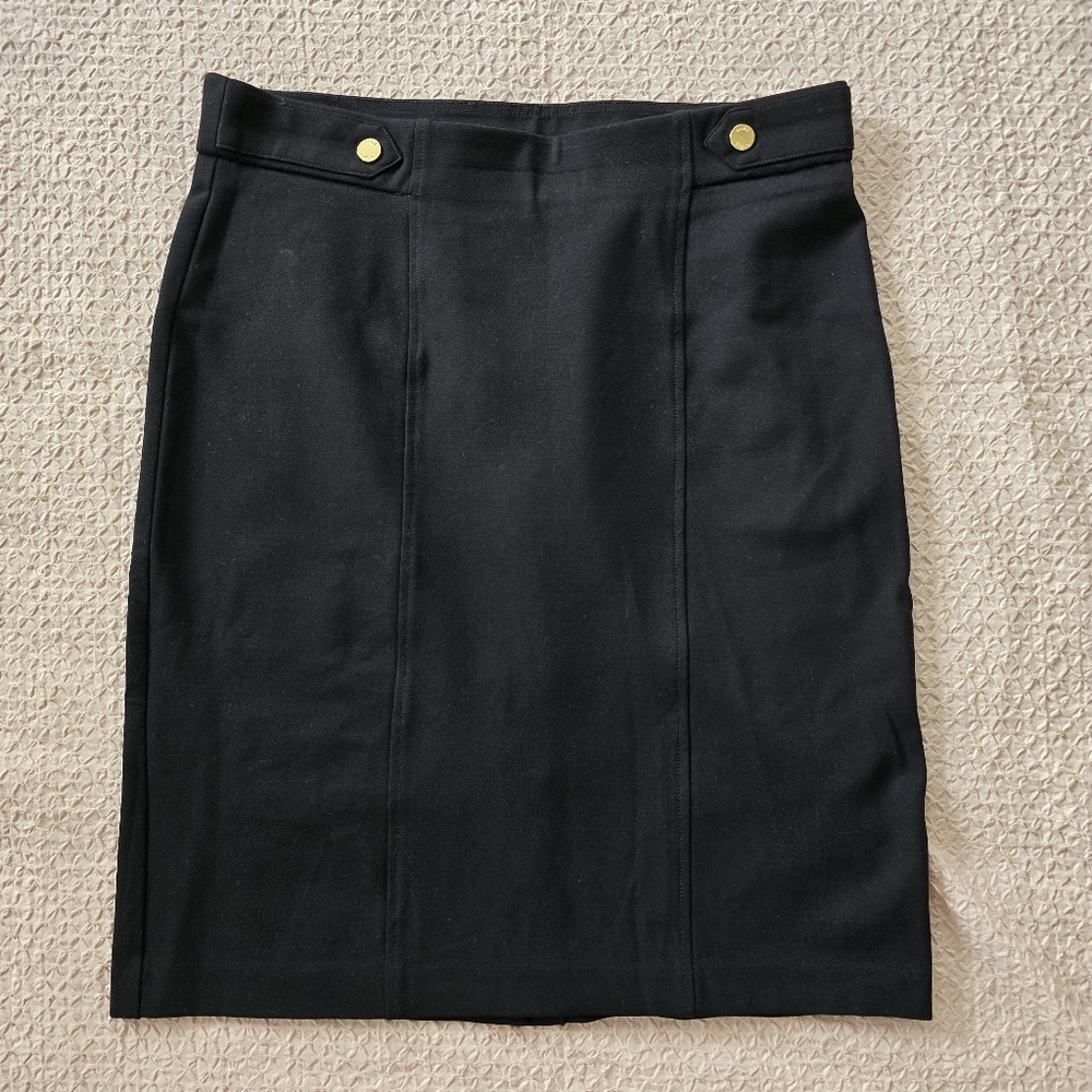 Anne Klein Women's Elegant Black Pencil Skirt Size 8